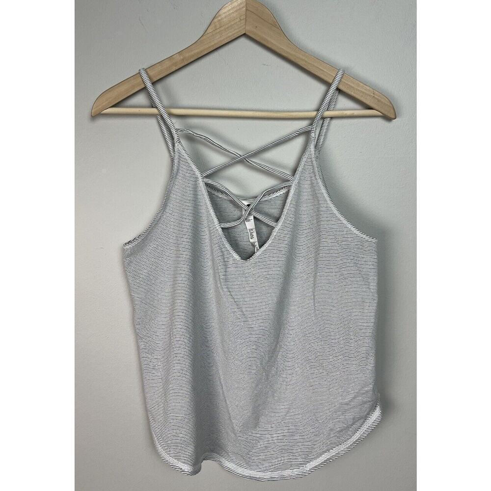Vimmia Trellis Tank in Ivory Stripe Size Small Active Outdoor Strappy Sexy Wm’s